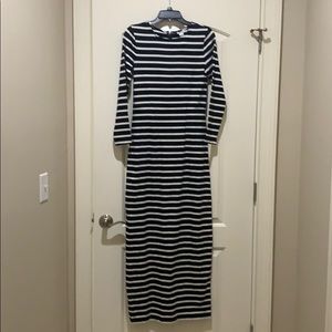 J Crew Black and white striped Dress